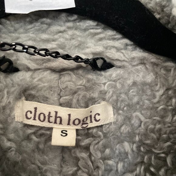 Cloth Logic Womens Army Green Long Sleeve Y2K Sherpa Lined Jacket Size Small - Picture 5 of 10